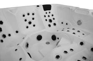 Cada cu hidromasaj rotunda, jacuzzi exterior , Pro 1346 Standard+ pentru 5 persoane 220 x 220 x 96 cm - Img 7