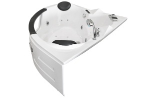 Cada de baie cu hidromasaj de colt MO-0322, 135 x 135 x 63 cm, pentru 2 persoane - Img 4
