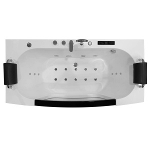 Cada de baie cu hidromasaj pentru 2 persoane MO-0075 Turbo+ SPA, 170 x 85 x 58 cm, Bluetooth, incalzitor si cromoterapie - Img 2