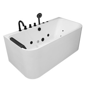 Cada de baie cu hidromasaj si cromoterapie MO-18030-150, 150 x 75 cm, 10 duze, acril sanitar alb