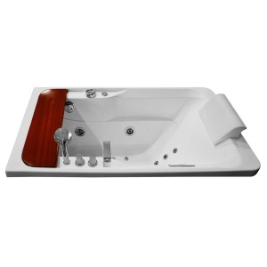 Cada de baie cu hidromasaj si SPA, alba, cu paravan sticla si dus fix, montaj stanga 170 x 78 x 58 cm - Img 9
