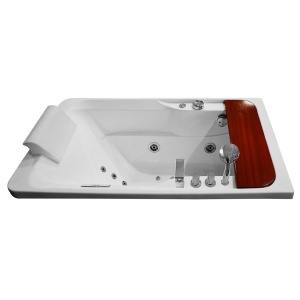 Cada de baie cu hidromasaj si SPA, alba, cu paravan sticla si dus fix, montaj dreapta 150 x 78 x 58 cm - Img 7