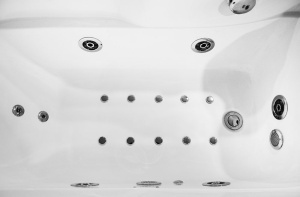 Cada de baie cu hidromasaj si SPA, alba, cu paravan sticla si dus fix, montaj dreapta 150 x 78 x 58 cm - Img 17