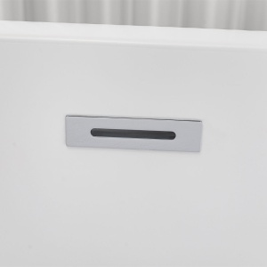 Cada De Baie De Sine Statatoare , Design Modern 150x75x58cm, Culoare Alb - Img 5
