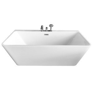Cada de baie freestanding cu baterie Crom inclusa, dimensiuni 150X75X58CM - Img 3