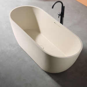 Cada de baie freestanding cu strat rezistent la abraziune D002CH crem - Img 3