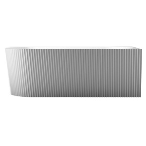 Cada de baie freestanding lipita de perete MO-1724RYF-150 Dreapta, 150 x 75 x 59 cm, alb lucios