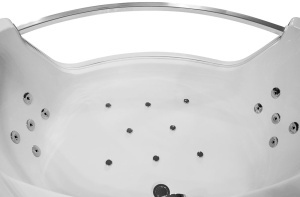 Cada de baie pe colt cu hidromasaj si SPA alba 150 x 150 x 61 cm - Img 18