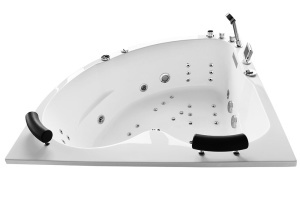 Cada de colt cu hidromasaj SPA MUE-0031A, 140 x 140 cm, 2 persoane, 58 duze si incalzitor - Img 8