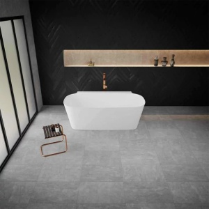 Cada freestanding din compozit Vayer Nova 2 alb 164x83 cm lipita de perete - Img 4