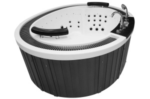 Cada SPA cu hidromasaj MUS-1099, Dimensiune 210x170x70 cm, carcasa grafit - Img 3