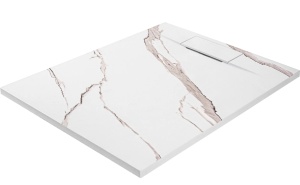 Cadita de dus 80x100 Bazalt CARRARA White - Img 2