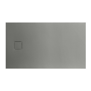 Cadita de dus dreptunghiulara din compozit de piatra Pro Exclusiv gri 140 x 80 x 4 cm - Img 2