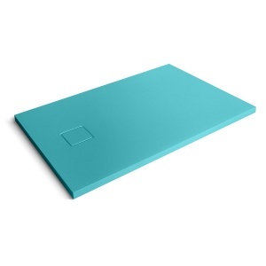 Cadita de dus dreptunghiulara din compozit de piatra Pro Exclusiv MUE-1084TB albastru 100 x 80 x 4 cm
