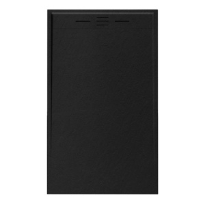Cadita de dus dreptunghiulara imitatie de piatra Slim DEKO 100x80 cm neagra