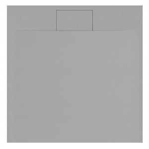 Cadita de dus gri cu sifon Veldman Toledo Slim, diverse dimensiuni