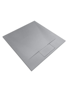 Cadita de dus Rea Bazalt , Dimensiune 90x90 , Culoare Grey - Img 5