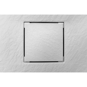 Cadita de dus rectangulara din compozit acrilic slim Riko alba 120x90 cm - Img 8