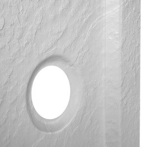 Cadita din dus dreptunghiulara slim finisaj piatra Silk 110 x 80 cm alba - Img 4
