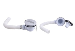Cadita Dus Din Acril PRO VELDMAN, Sifon Inclus, Dop Crom Inclus, Dimensiuni La Alegere , Alb - Img 4