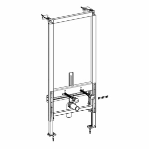 Cadru metalic pentru fixare bideu ViConnect Villeroy&Boch 112 cm - Img 3