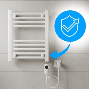 Calorifer baie port prosop electric 300 W Manam alb - Img 3