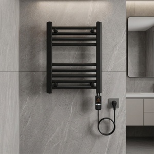 Calorifer electric de baie portprosop Manam 300W 50 x 40 cm negru - Img 17