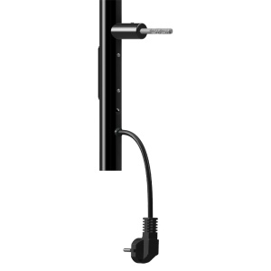 Calorifer electric portprosop vertical Kasjan negru mat – 140.5 x 3.2 cm, 75W, afisaj LED cu timer - Img 17