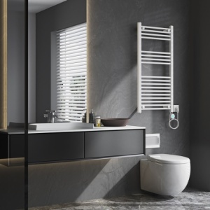 Calorifer electric vertical KATLA-WH 250W pentru baie 100x50, alb - Img 4