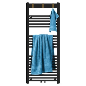 Calorifer portprosop pentru baie Yasur 120x50 cm negru mat - Img 11