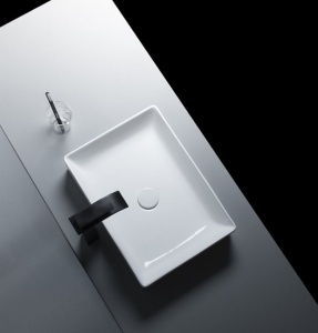 Chiuveta de blat PRO PRIMA SLIM, Dimensiuni 50 x 36 x 10.5 cm, Forma Dreptunghiulara, Ceramica sanitara, Fara gaura baterie, Alb - Img 2