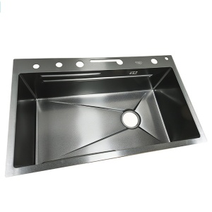 Chiuveta de bucatarie ARGOS multifunctionala, Dimensiune 68x46cm, Culoare Negru, Termostat cu Display LCD - Img 11