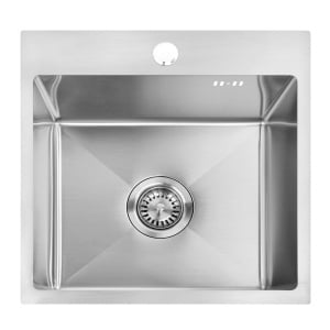 Chiuveta de bucatarie din otel cu accesorii Rea Leo 40 Brush Nickel - Img 6