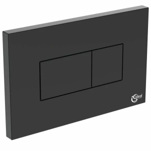 Clapeta de actionare dubla comanda Ideal Standard Solea P2 negru mat actionare pneumatica - Img 1