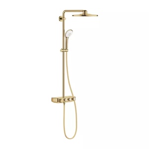 Coloana de dus cu baterie termostatata auriu Grohe Euphoria SmartControl 310 Duo