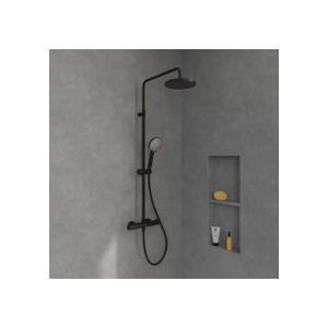 Coloana de dus cu baterie termostatata Villeroy&Boch Universal finisaj negru mat - Img 5