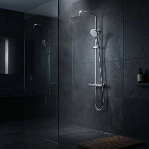 Coloana de dus fara pipa cu termostat Rea Lungo Chrome - Img 3