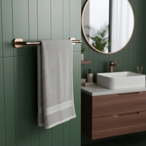 Cuier de baie, bara prosop 5901 Nico Brush Copper - Img 3