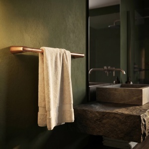 Cuier de baie, bara prosop Rea Vibe Brush Copper - Img 4