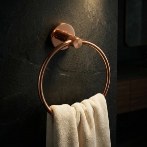 Cuier de baie, inel prosoape Rea Ring 6610 Modern Copper - Img 3