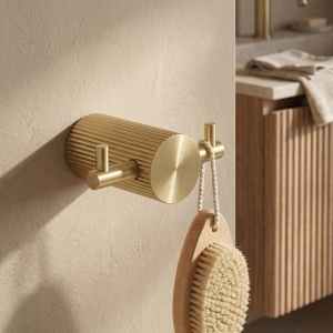 Cuier de baie Rea Solo Brush Gold 64104A - Img 4