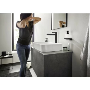 Cuier dublu Hansgrohe AddStoris negru mat - Img 6