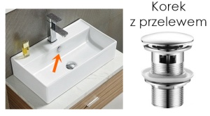 Dop Fixa Chiuveta PRO VELDMAN ALB / NEGRU, Click-Clack, Dimensiune Standard - Img 2
