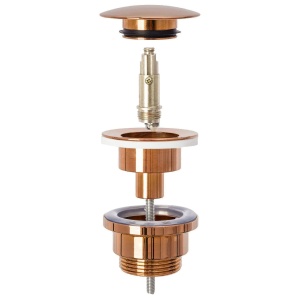 Dop Pentru Lavoar Rea Universal , Click-Clack, Culoare Copper - Img 3