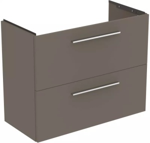 Dulap baza suspendat Ideal Standard i.Life S 80 x 37.5 x 63 cm 2 sertare gri cuart mat