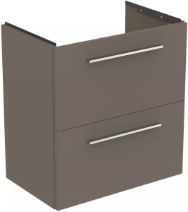 Dulap baza suspendat Ideal Standard i.Life S gri cuart mat 60 x 37.5 x 63 cm 2 sertare