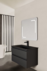 Dulap baza suspendat Ideal Standard Tesi negru mat 80 x 49 x 44 cm - Img 2