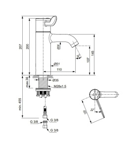 Ideal Standard CeraPlus - Baterie lavoar cu termostat, crom - Img 3