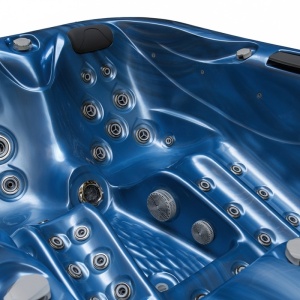 Jacuzzi de gradina cu interior blue wave si exterior antracit PRO 530 pentru 3 persoane 210 x 170 x 90 cm - Img 7