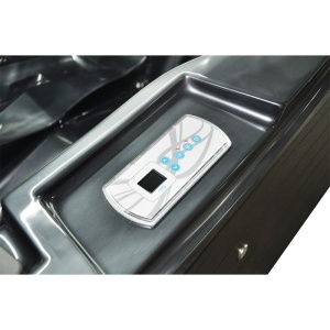Jacuzzi pentru grădină black wave cu exterior antracit PRO-749 pentru 2 persoane 200 x 135 x 80 cm - Img 11